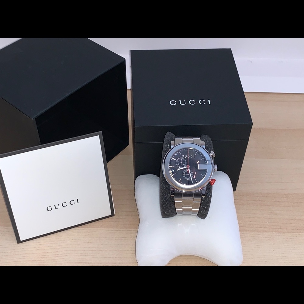 Gucci G Chrono Stainless Steel Mens Watch Y101361